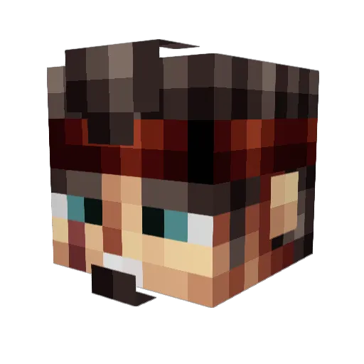 laabel Minecraft avatar head, 3D render