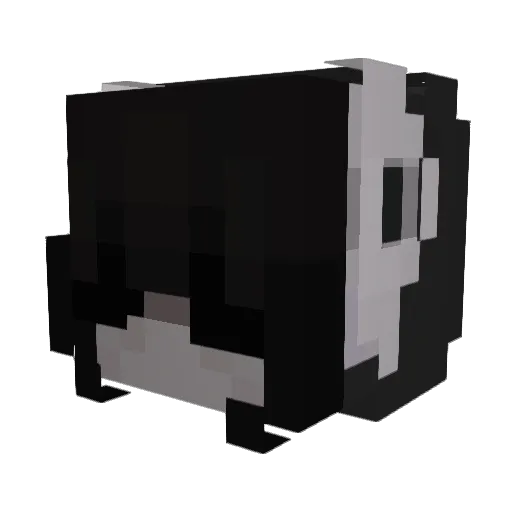 laabliso Minecraft avatar head, 3D render