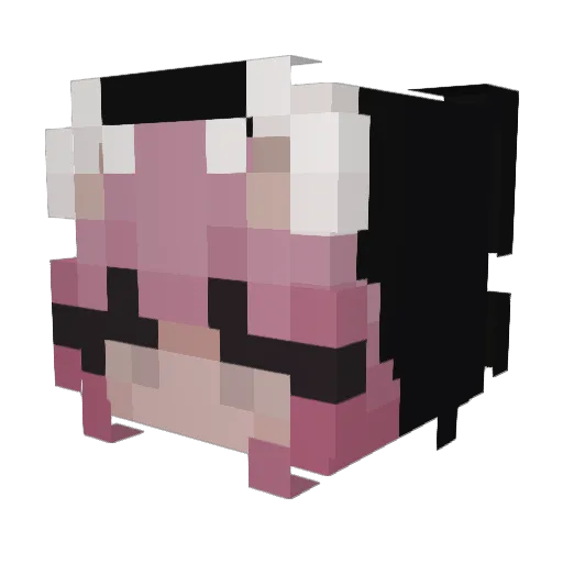 laajtsdeath Minecraft avatar head, 3D render