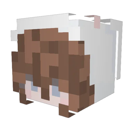 laariis Minecraft avatar head, 3D render