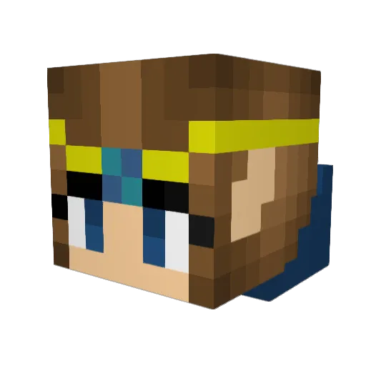 laastad Minecraft avatar head, 3D render