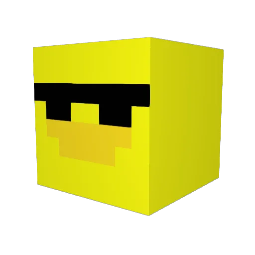 laat_ons_gerust Minecraft avatar head, 3D render