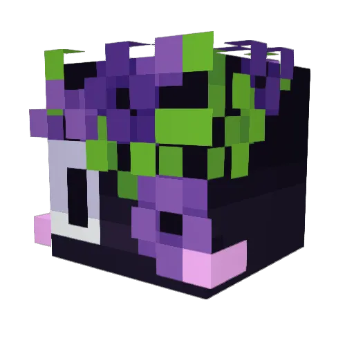 laavnder Minecraft avatar head, 3D render