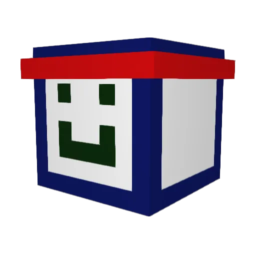 labfork Minecraft avatar head, 3D render