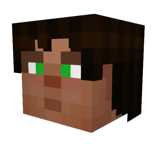 labimod Minecraft avatar head, 3D render