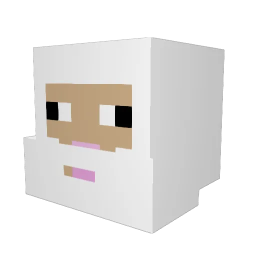 lablasheep Minecraft avatar head, 3D render