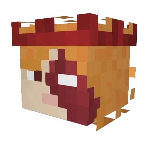 lablaster Minecraft avatar head, 3D render