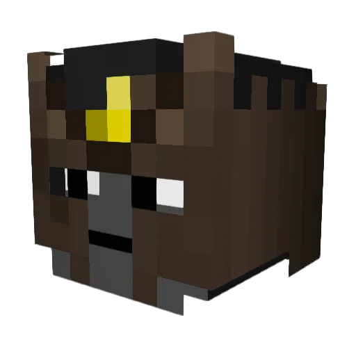 labochavillero Minecraft avatar head, 3D render