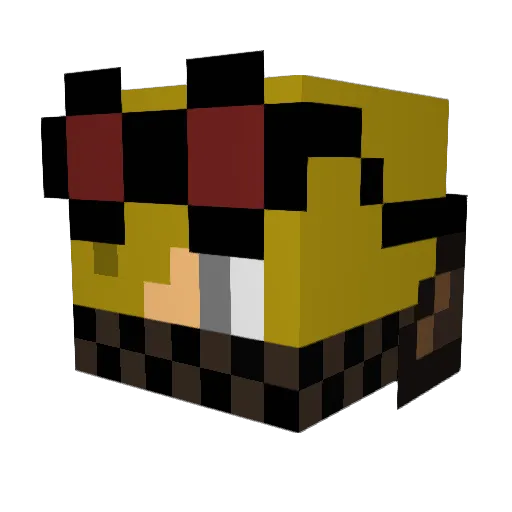laboki Minecraft avatar head, 3D render
