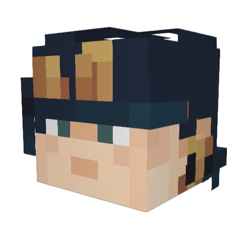 labtop57 Minecraft avatar head, 3D render