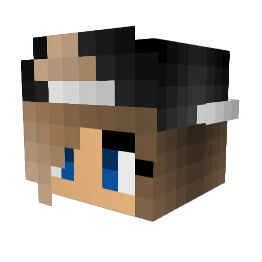 labxmonty Minecraft avatar head, 3D render