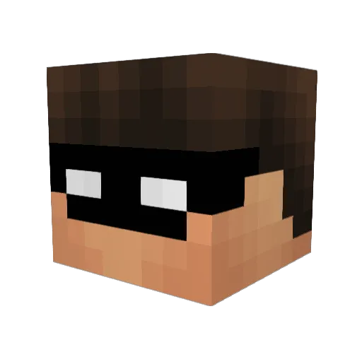 labyrne Minecraft avatar head, 3D render