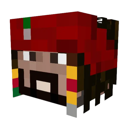 lac11 Minecraft avatar head, 3D render
