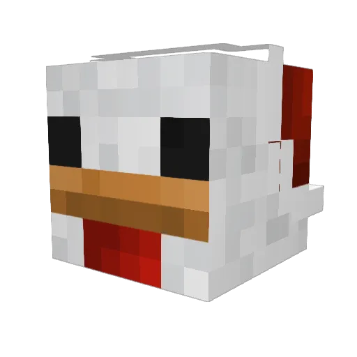 lacasi Minecraft avatar head, 3D render