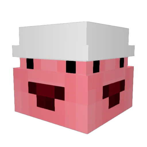 lacazette_ Minecraft avatar head, 3D render
