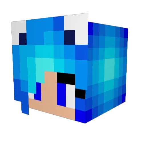 lace1234 Minecraft avatar head, 3D render