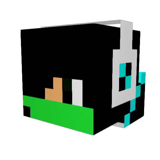 lacey0202 Minecraft avatar head, 3D render