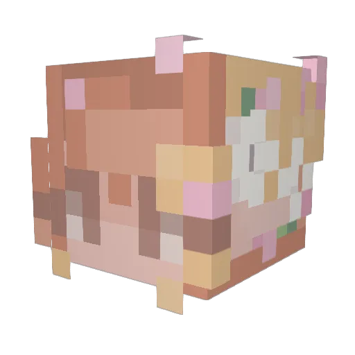 laceyjohnson Minecraft avatar head, 3D render