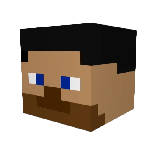 lachab Minecraft avatar head, 3D render