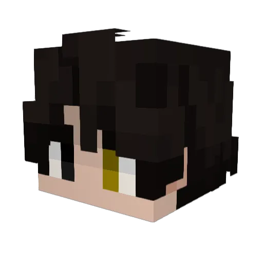 lachexa Minecraft avatar head, 3D render