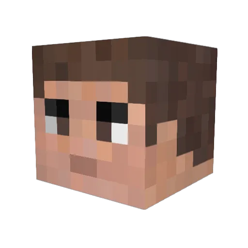 lachievan Minecraft avatar head, 3D render