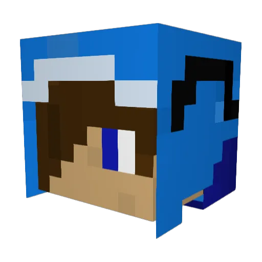 lackingmine Minecraft avatar head, 3D render