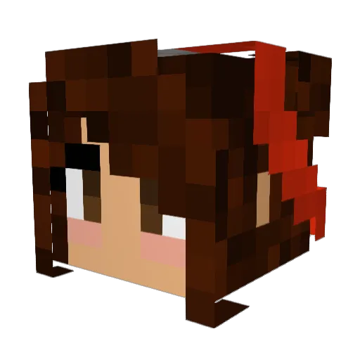 lacoh Minecraft avatar head, 3D render