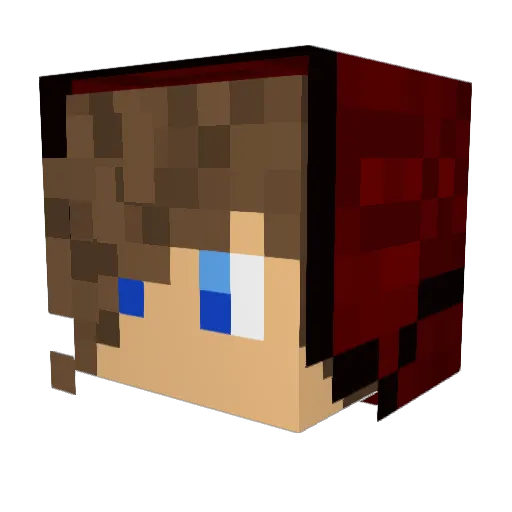 lacsiii Minecraft avatar head, 3D render