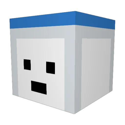lactado05 Minecraft avatar head, 3D render