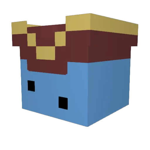 lad20 Minecraft avatar head, 3D render