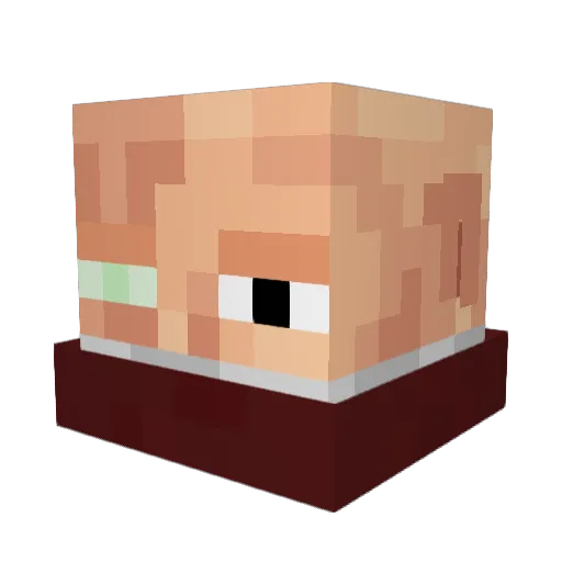 lada_bedron Minecraft avatar head, 3D render