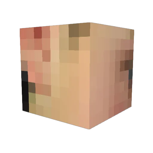 ladder144 Minecraft avatar head, 3D render