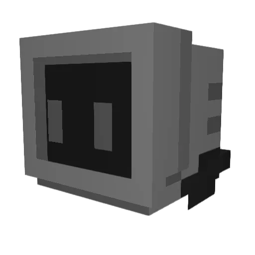 ladkos Minecraft avatar head, 3D render