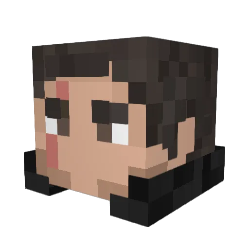 ladraodegeladeir Minecraft avatar head, 3D render