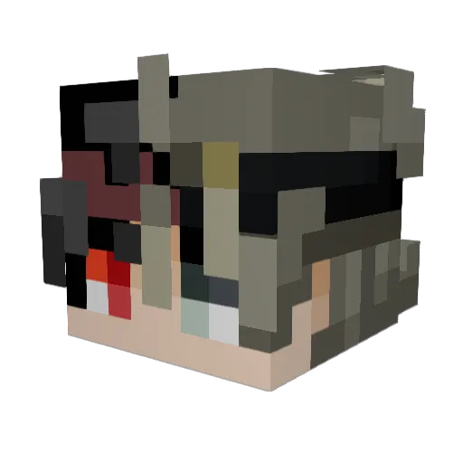 ladtown Minecraft avatar head, 3D render