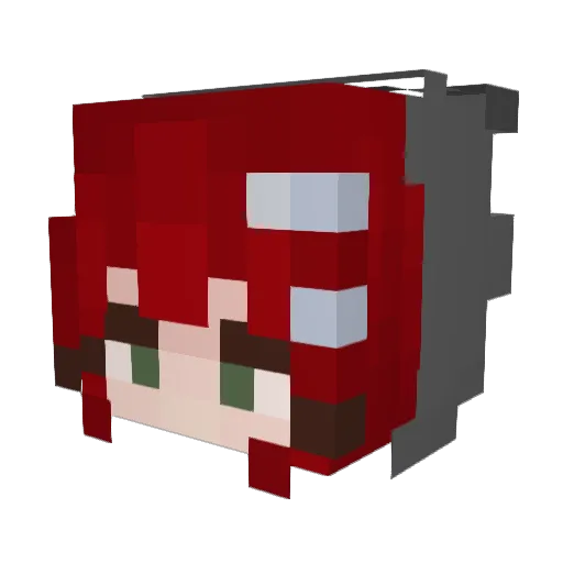 ladybugpillowpet Minecraft avatar head, 3D render