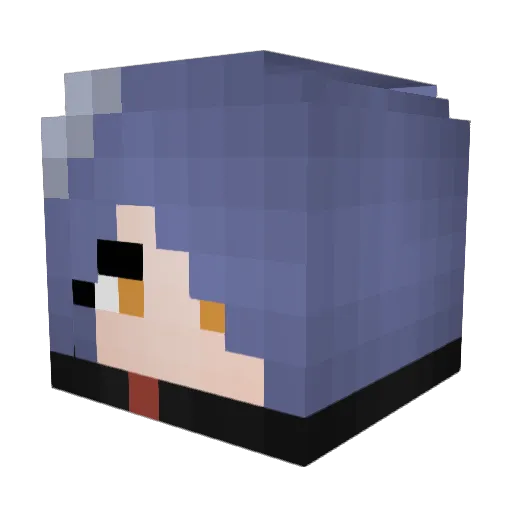 ladydevil69 Minecraft avatar head, 3D render