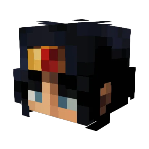 ladyender49 Minecraft avatar head, 3D render