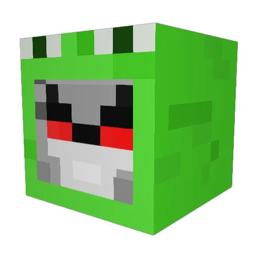 ladyjotaro Minecraft avatar head, 3D render