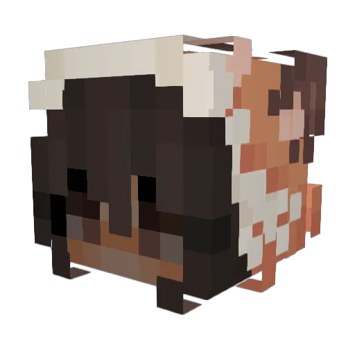 ladykitsu Minecraft avatar head, 3D render