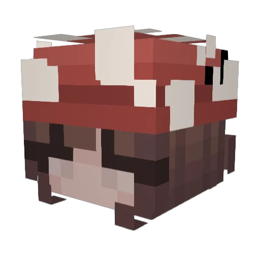 ladylice Minecraft avatar head, 3D render