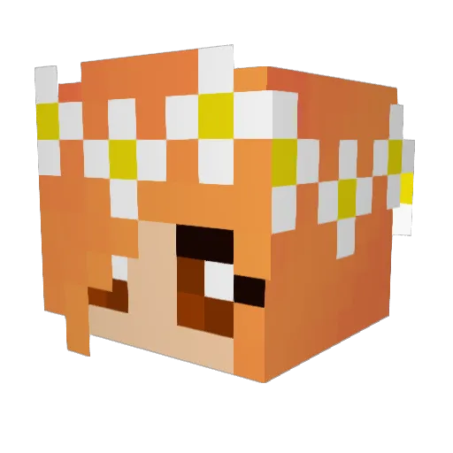 ladyranga2002 Minecraft avatar head, 3D render