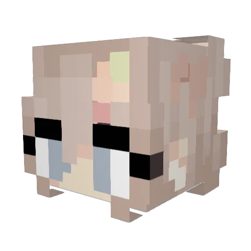 ladyunicorn2468 Minecraft avatar head, 3D render