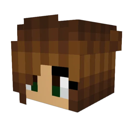 ladyvanya Minecraft avatar head, 3D render