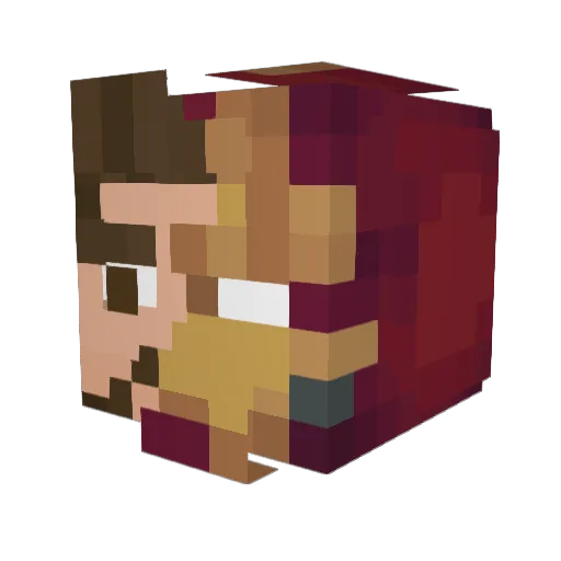 laechno Minecraft avatar head, 3D render