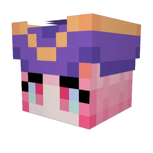 laemisa Minecraft avatar head, 3D render