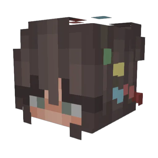 laerab Minecraft avatar head, 3D render