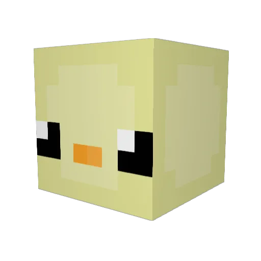 laffendk Minecraft avatar head, 3D render