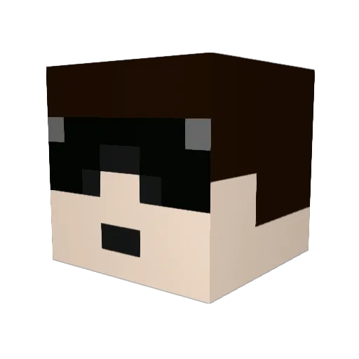 laffyman17 Minecraft avatar head, 3D render