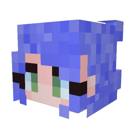 lafia8 Minecraft avatar head, 3D render